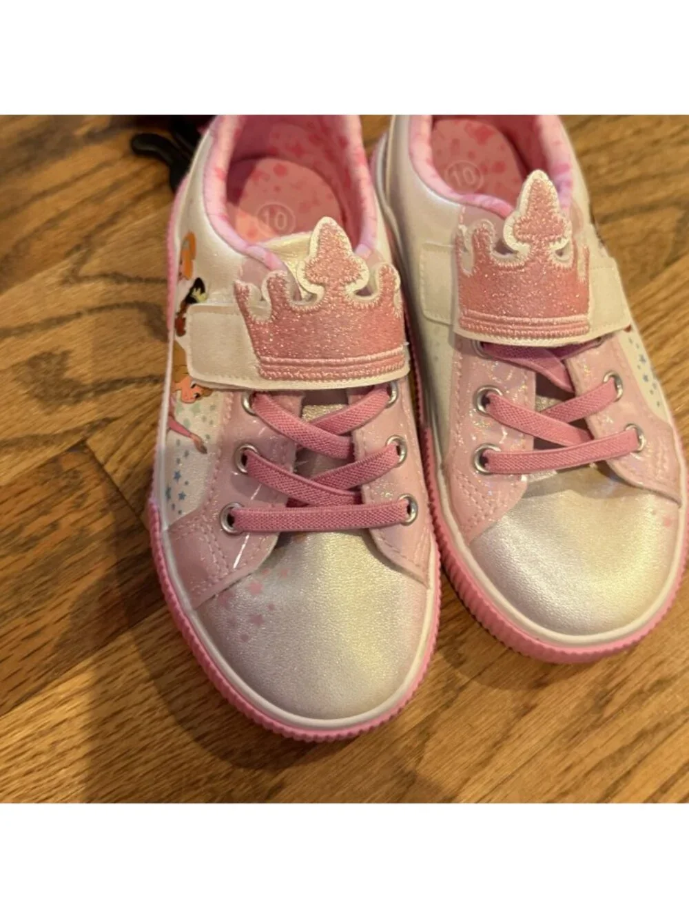 Disney Ground up Princess Shoes Cinderella Pink New Size 10